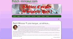 Desktop Screenshot of patch-minceur.com