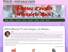 Tablet Screenshot of patch-minceur.com